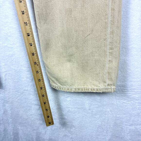 Ralph Lauren Black Label Straight Jeans Mens 34x34 (36x34) Tan Button Fly Preppy - Picture 6 of 11